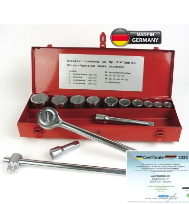 Немецкий набор головок больших 3/4  Mannesmann M 296