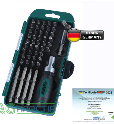 Немецкий набор биты длинные и нестандартные с отверткой Mannesmann M29893