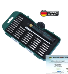 Немецкий набор прецизионных бит с отверткой Mannesmann M29890