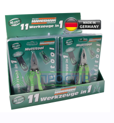 Немецкий мультитул 11 предметов Mannesmann M10272