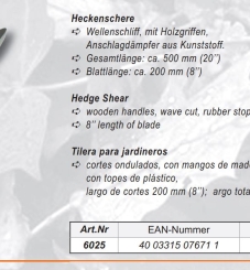 Кусторіз німецький 500 мм Mannesmann M 6025